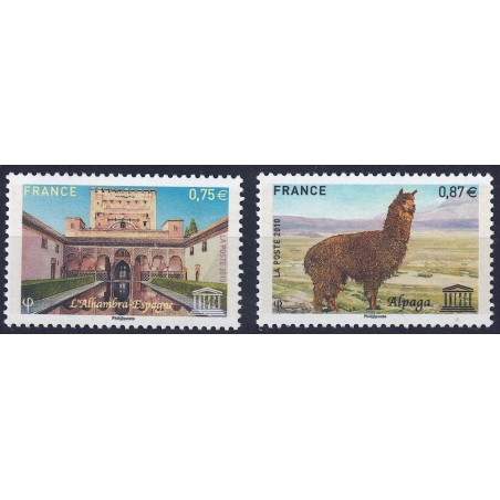 FRANCIA 2010 Francobolli di Servizio (UNESCO) 2v MNH**