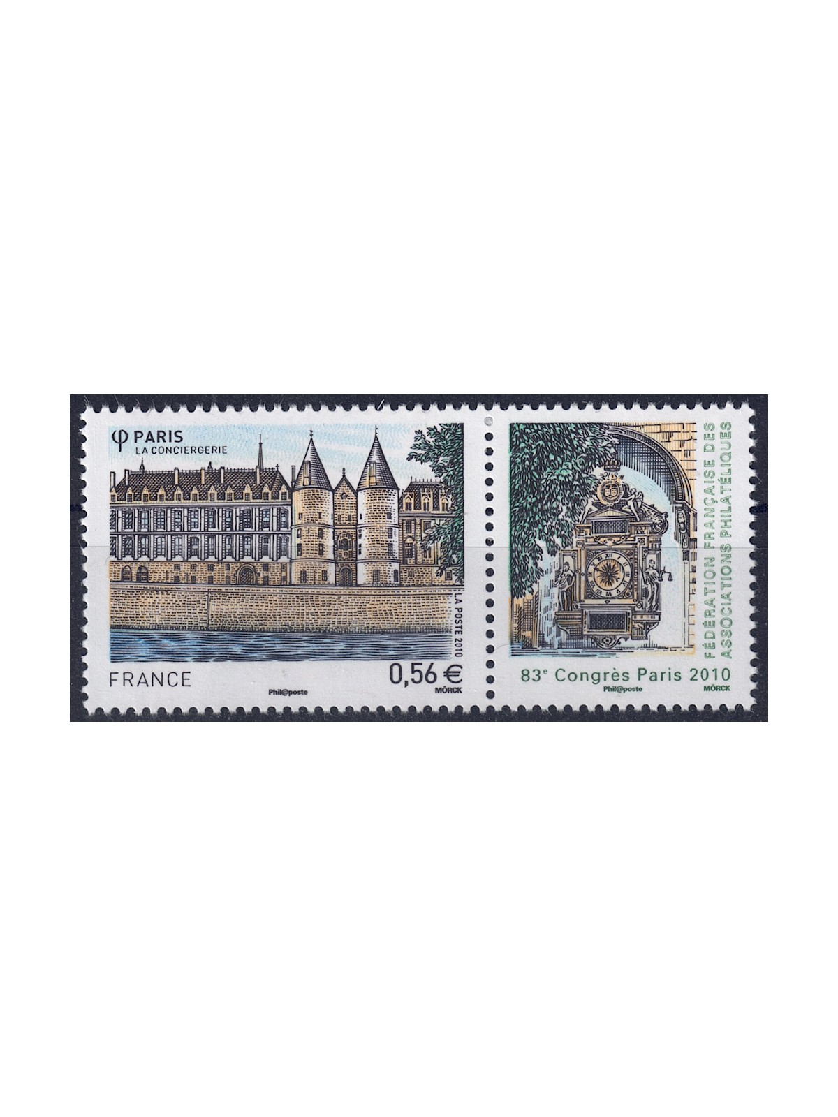 FRANCIA 2010 Società Filateliche Francesi (Parigi) MNH**