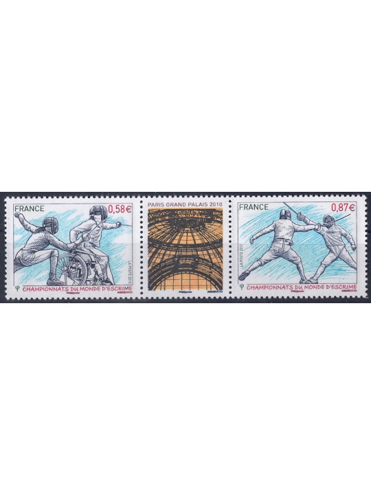 FRANCE 2010 Fencing Championships 2v MNH**