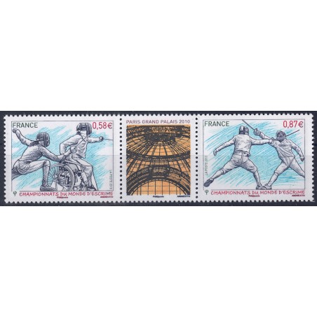 FRANCIA 2010 Campionati di Scherma 2v MNH**