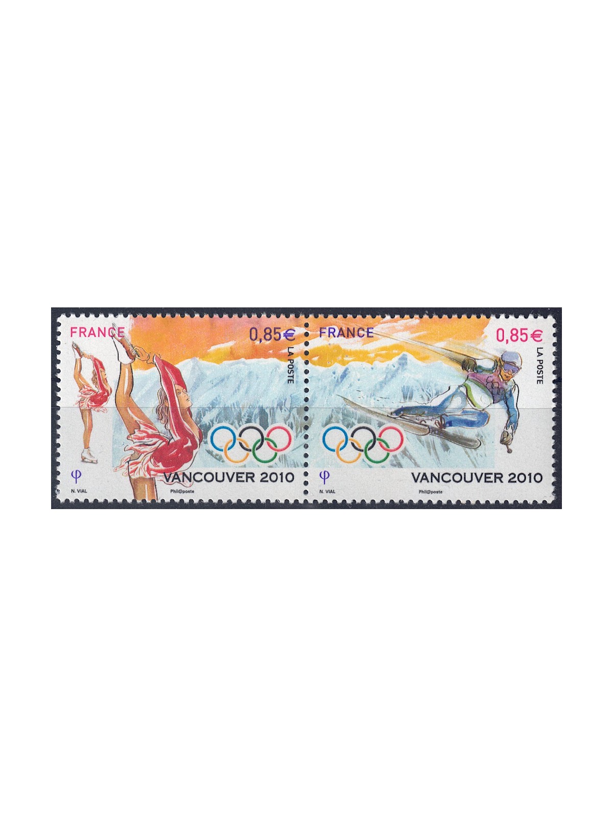 FRANCIA 2010 Giochi olimpici 2v MNH**