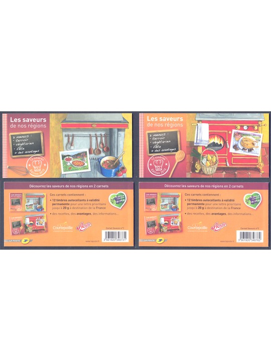 FRANCE 2010 Regional foods (2 booklets) MNH**