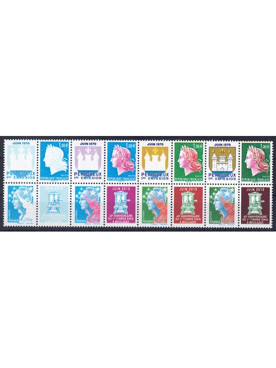 FRANCIA 2010 Marianna (Stampa rotocalco) 8v MNH**