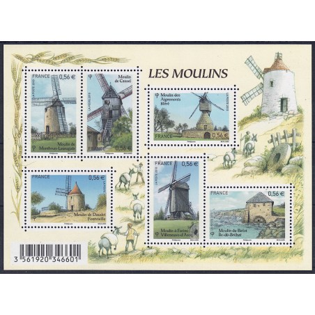 FRANCE 2010 Wind & watermills s/s MNH**