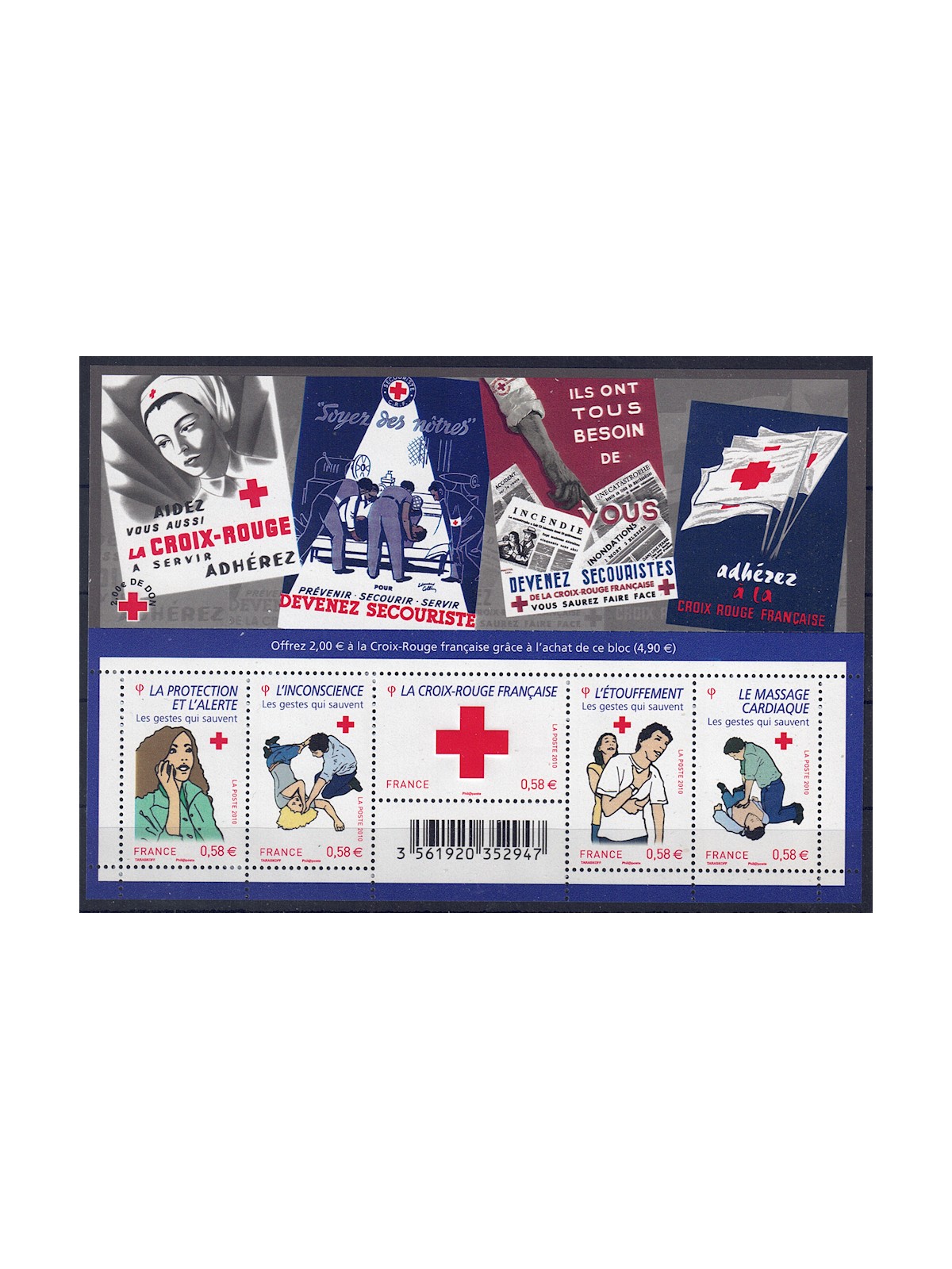 FRANCIA 2010 Croce Rossa BF MNH**