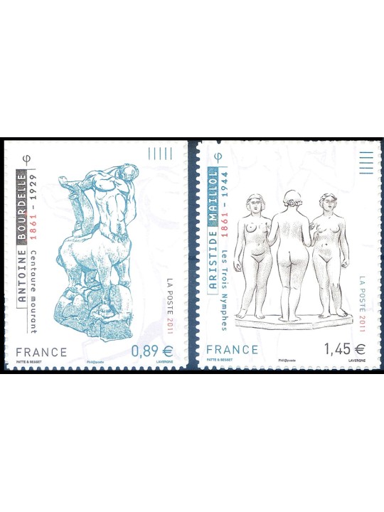 FRANCE 2011 Art (Bourdelle and Maillol) 2v MNH**