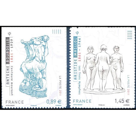 FRANCE 2011 Art (Bourdelle and Maillol) 2v MNH**