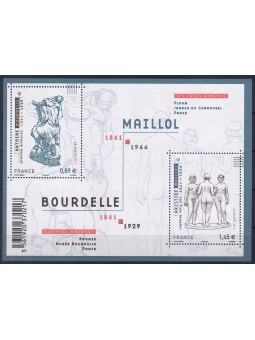 FRANCIA 2011 Arte (Bourdelle e Maillol) BF MNH**