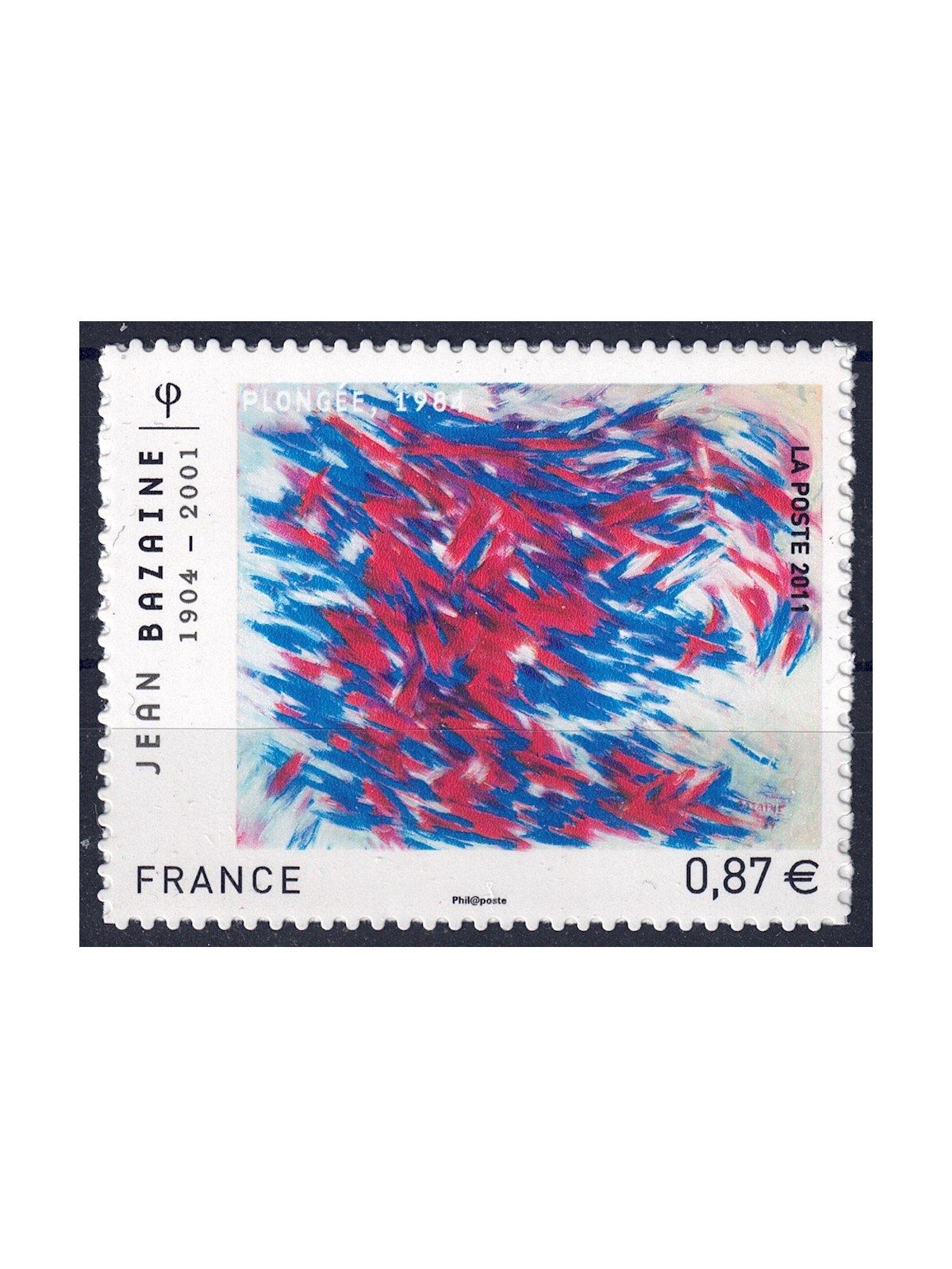 FRANCE 2011 Art (Jean Bazaine) s-a MNH**