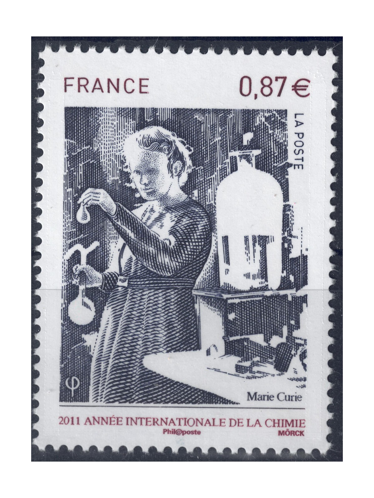 FRANCE 2011 Year of Chemistry MNH**