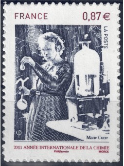 FRANCE 2011 Year of Chemistry (s-a) MNH**