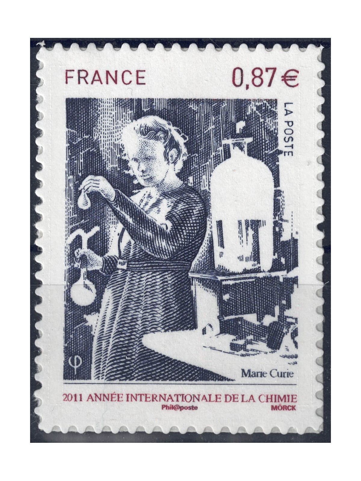 FRANCIA 2011 Anno della chimica (adesivo) MNH**