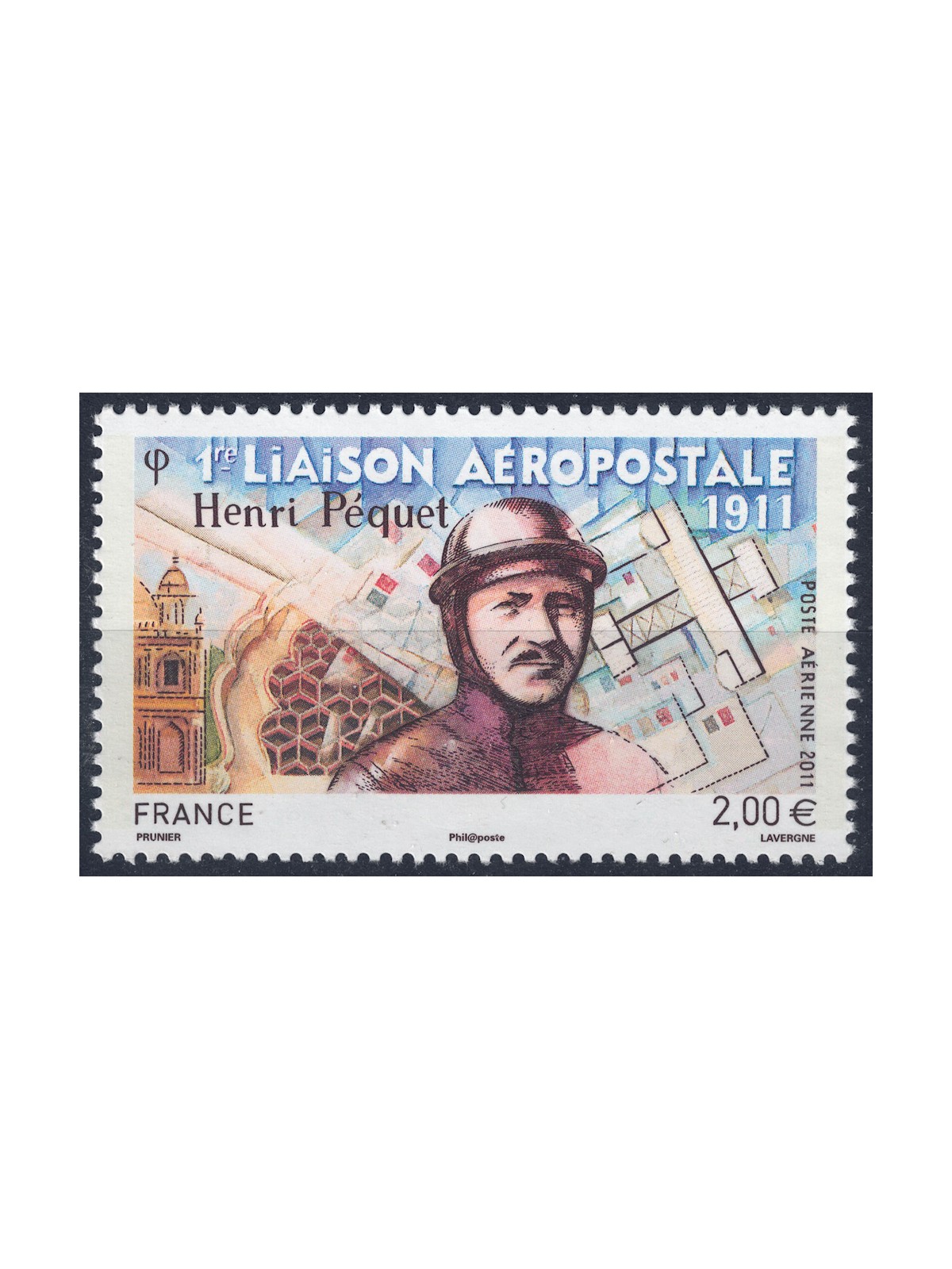 FRANCE 2011 Airmail (Henri Péquet) MNH**