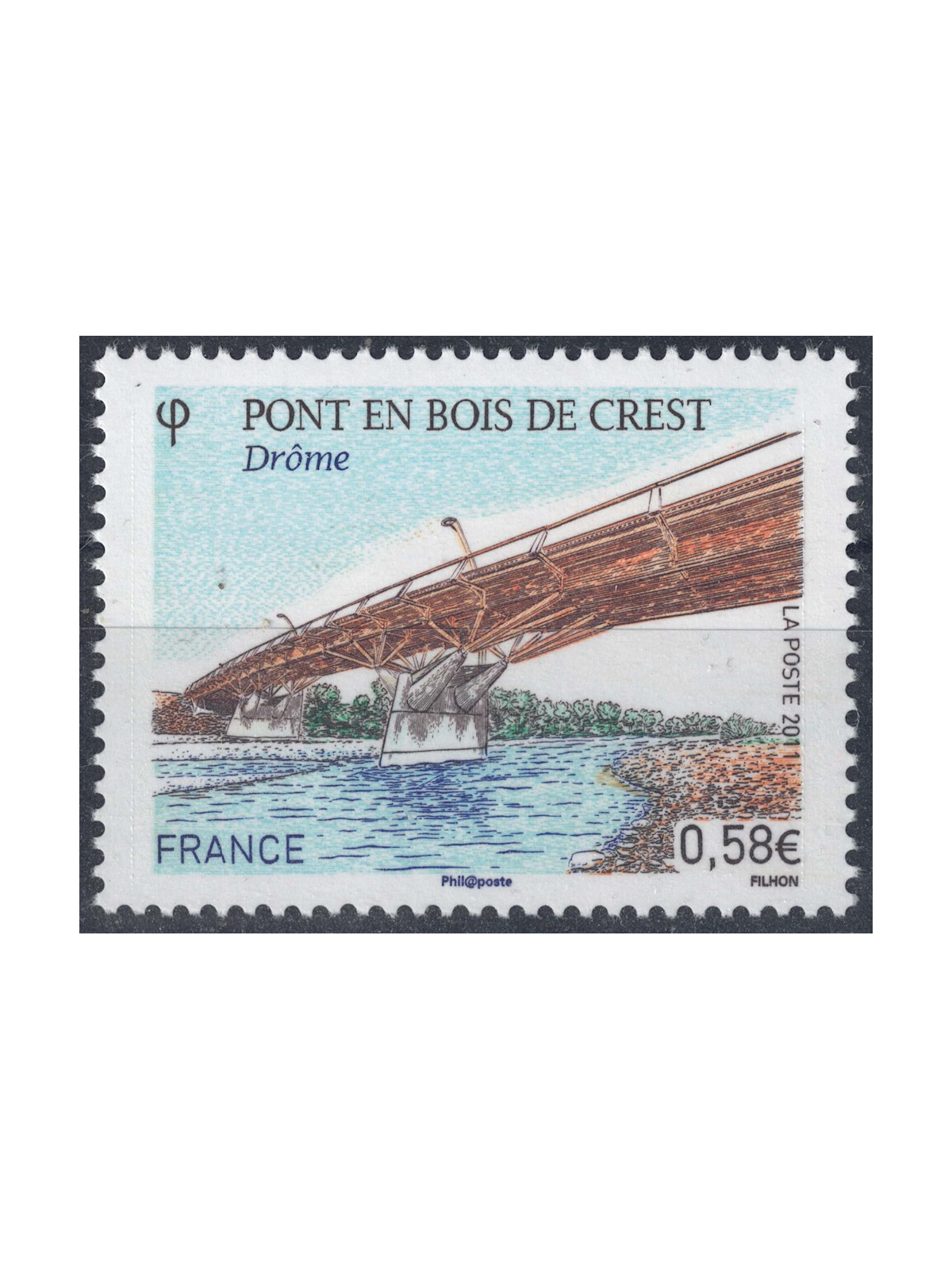 FRANCIA 2011 Turistica (Crest) MNH**