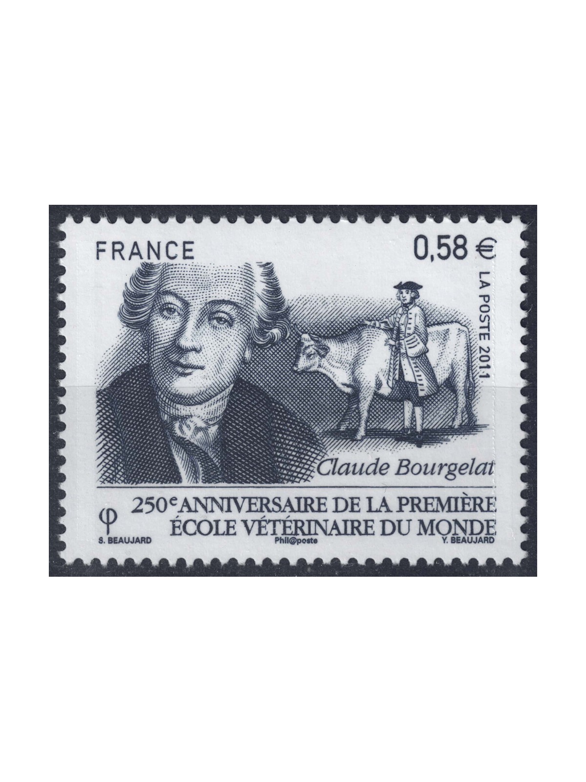 FRANCE 2011 Veterinary school MNH**
