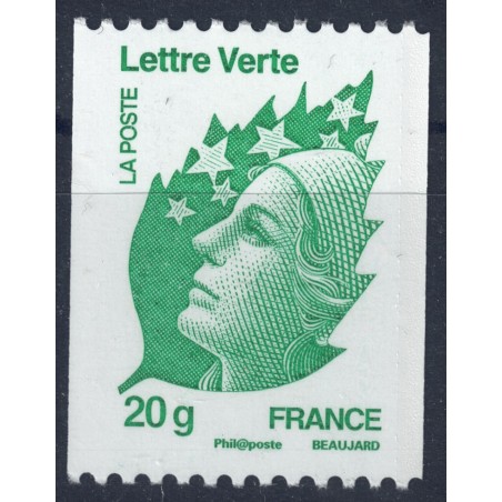 FRANCE 2011 Marianne and green leaf (57c coil) MNH**
