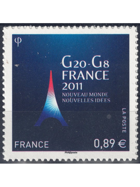 FRANCIA 2011 Vertice del G20 e del G8 (adesivo) MNH**