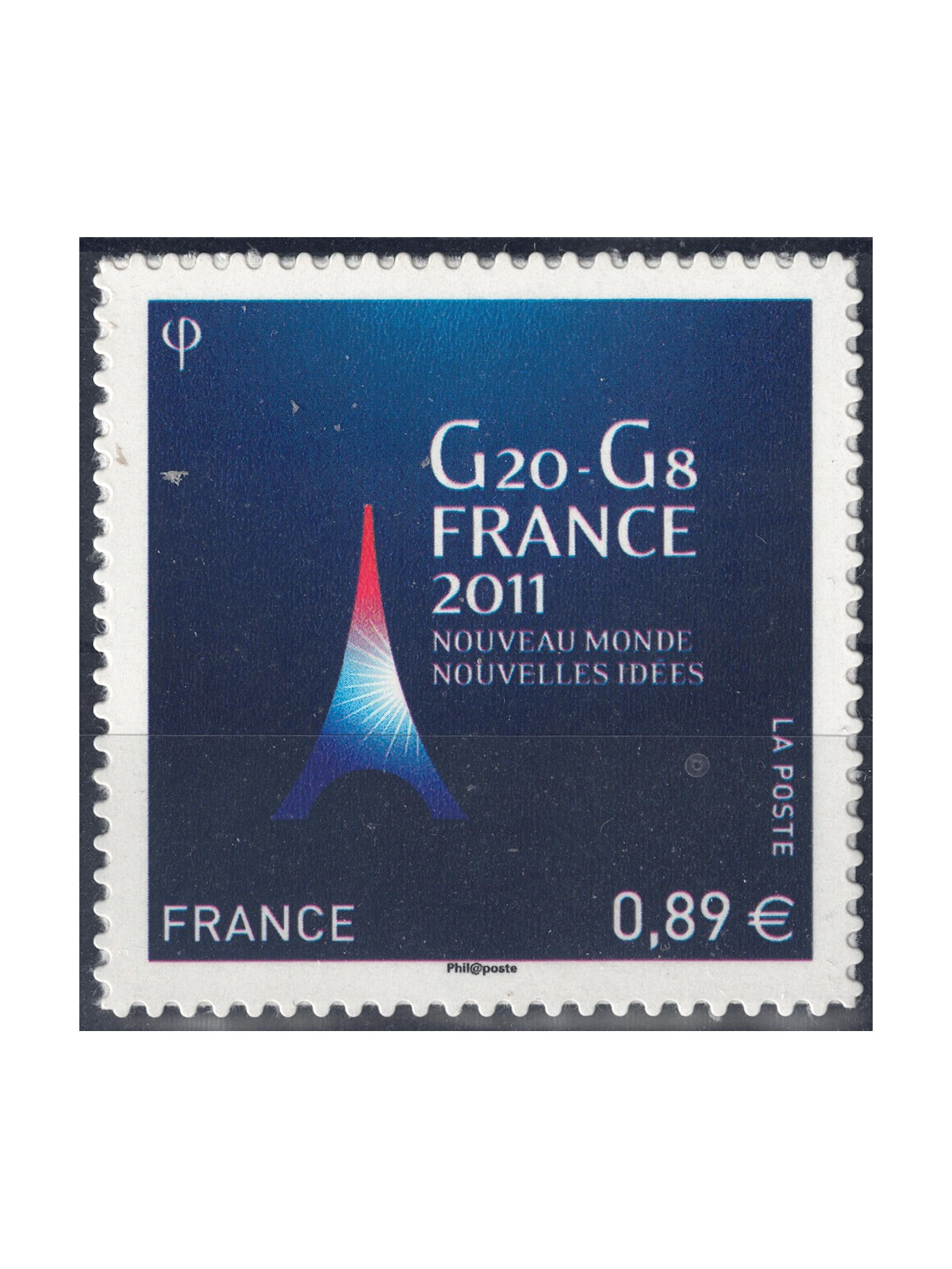 FRANCIA 2011 Vertice del G20 e del G8 (adesivo) MNH**