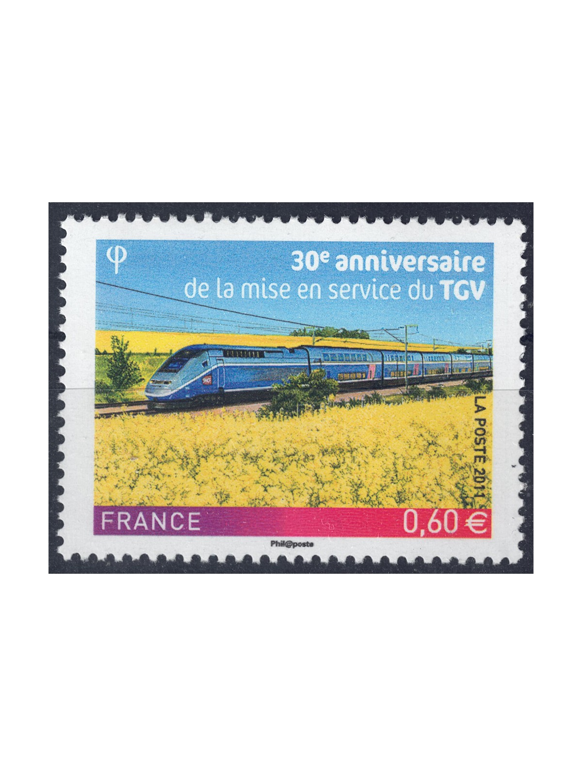 FRANCE 2011 High-speed trains MNH**