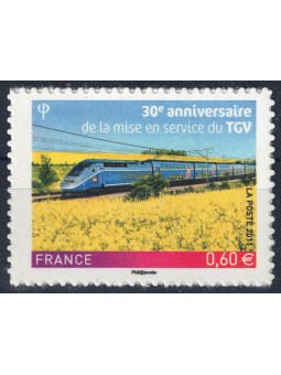 FRANCIA 2011 Treni ad alta velocità (adesivo) MNH**