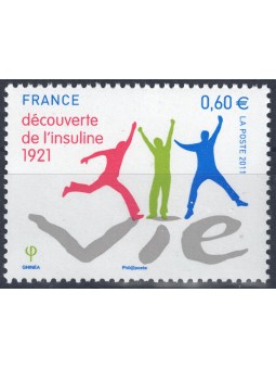 FRANCIA 2011 Anniversario Insulina MNH**