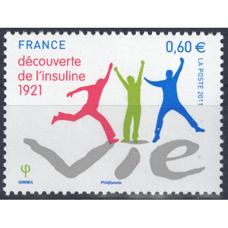 FRANCIA 2011 Anniversario Insulina MNH**
