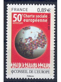 FRANCE 2011 Service (Council of Europe) MNH**