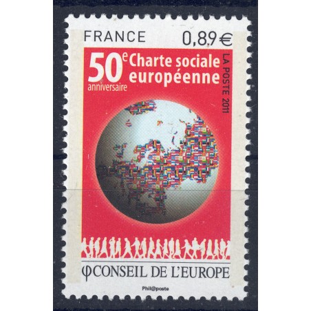 FRANCIA 2011 Servizio (Consiglio d'Europa) MNH**