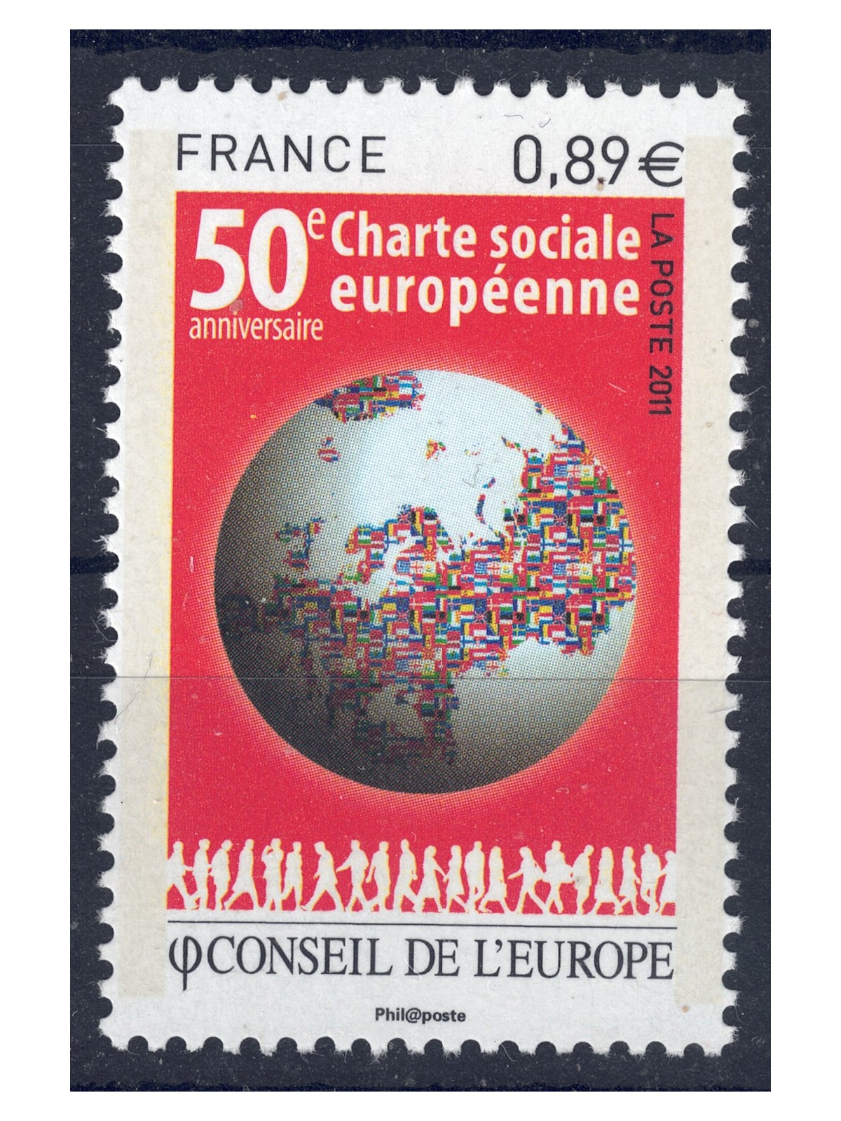 FRANCE 2011 Service (Council of Europe) MNH**