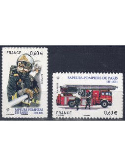FRANCE 2011 Paris Fire Brigade 2v MNH**