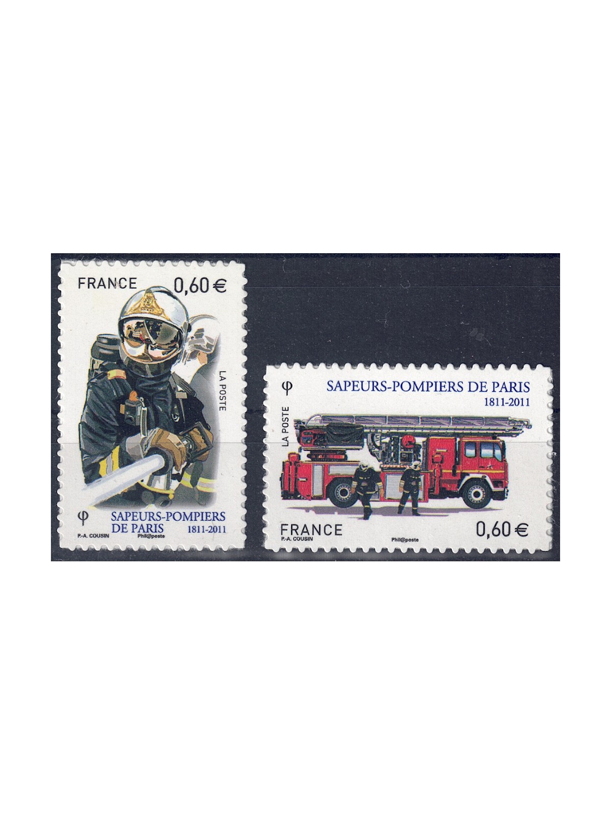 FRANCIA 2011 Pompieri di Parigi 2v MNH**