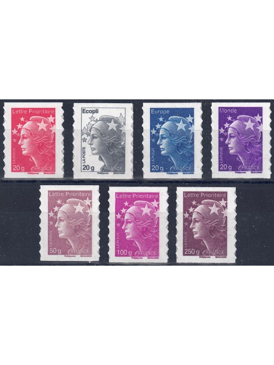 FRANCE 2011 Marianne and Europe (s-a) 7v MNH**