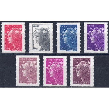 FRANCE 2011 Marianne and Europe (s-a) 7v MNH**