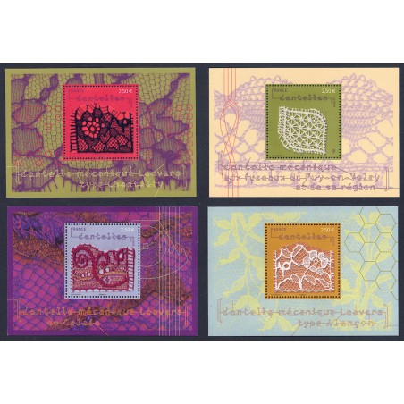 FRANCE 2011 Artistic lace 4 s/s MNH**