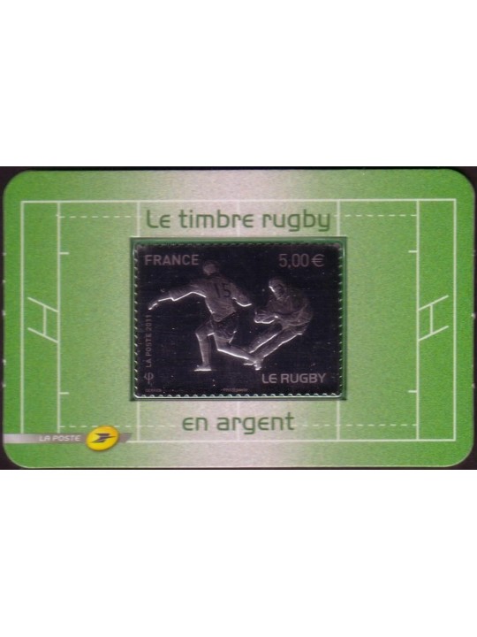 FRANCIA 2011 Mondiale di rugby (Argento) MNH**