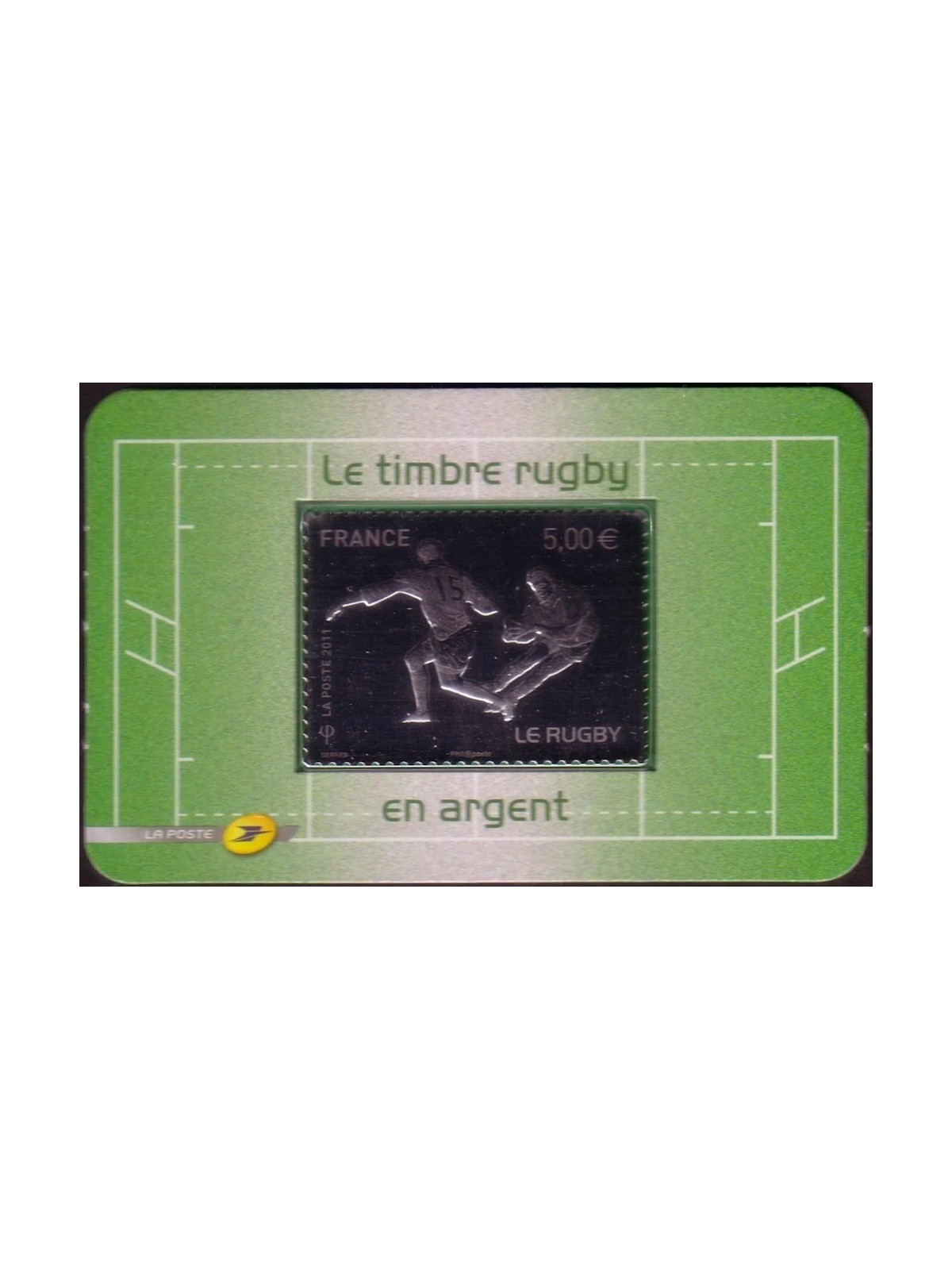 FRANCIA 2011 Mondiale di rugby (Argento) MNH**