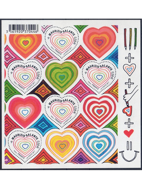 FRANCIA 2011 San Valentino (Maurizio Galante) BF MNH**