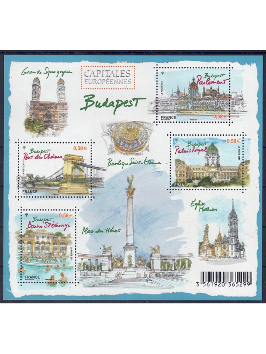 FRANCE 2011 European Capitals (Budapest) s/s MNH**