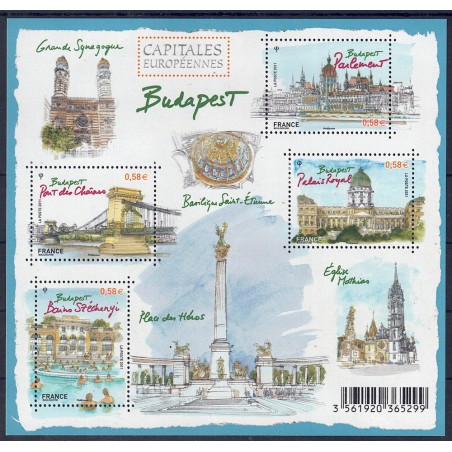 FRANCE 2011 European Capitals (Budapest) s/s MNH**