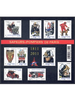 FRANCIA 2011 Pompieri di Parigi BF MNH**