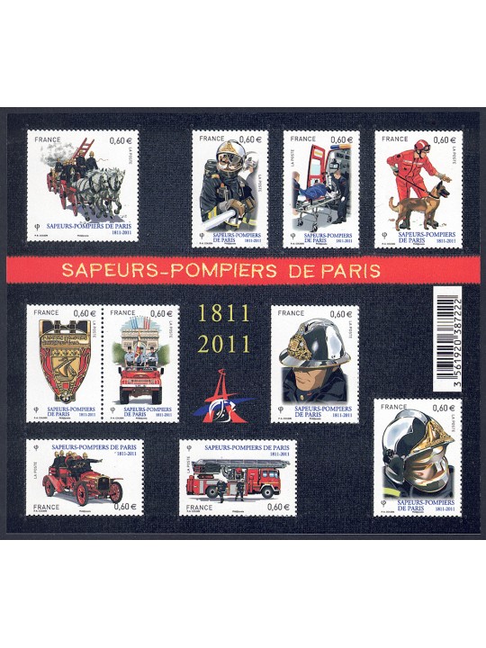 FRANCIA 2011 Pompieri di Parigi BF MNH**