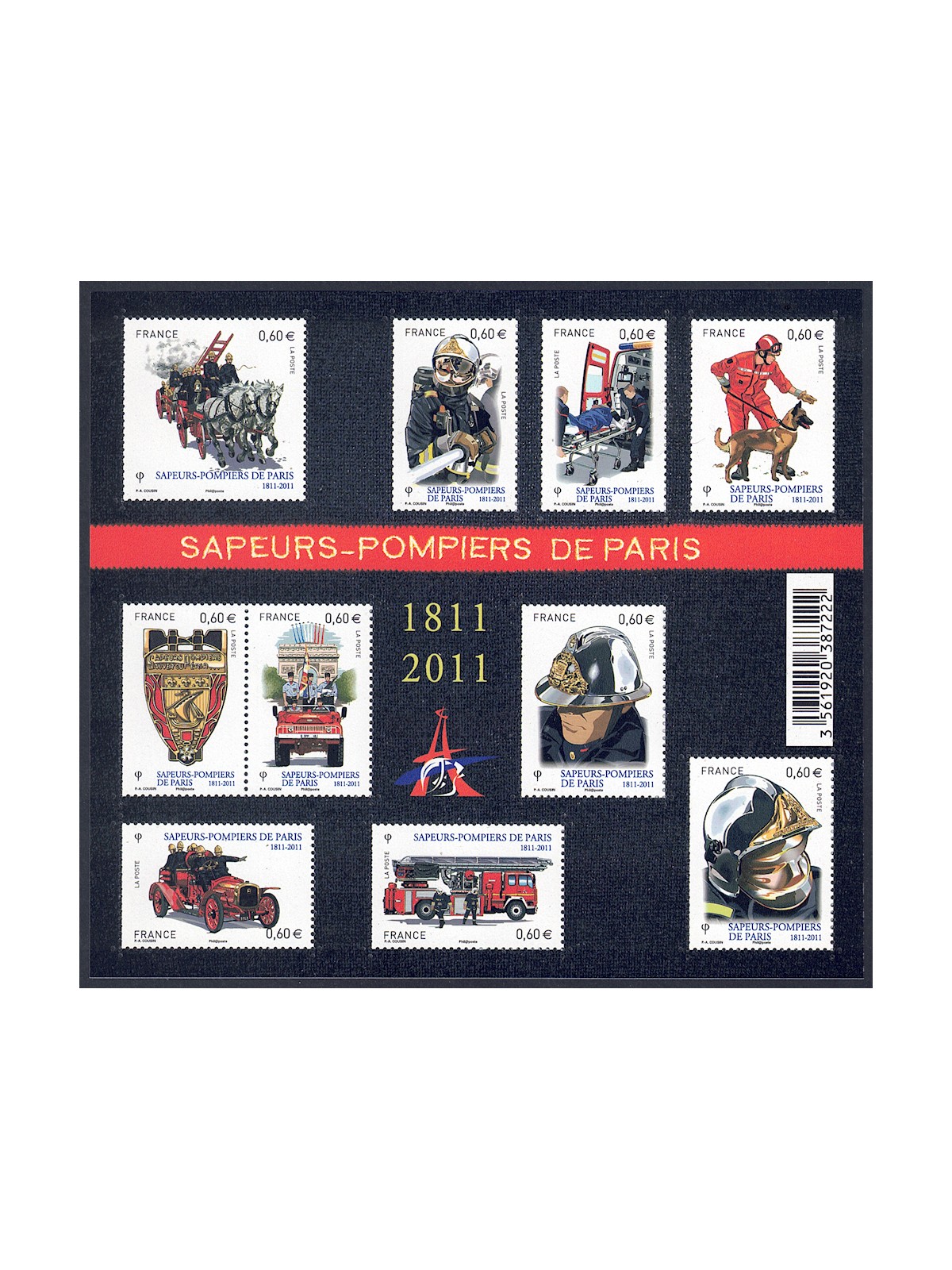 FRANCIA 2011 Pompieri di Parigi BF MNH**