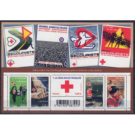 FRANCE 2011 Pro Red Cross s/s MNH**
