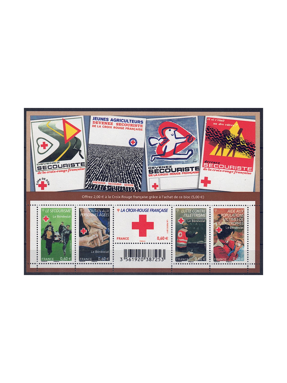 FRANCE 2011 Pro Red Cross s/s MNH**