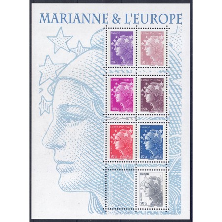 FRANCE 2011 Marianne and Europe s/s MNH**