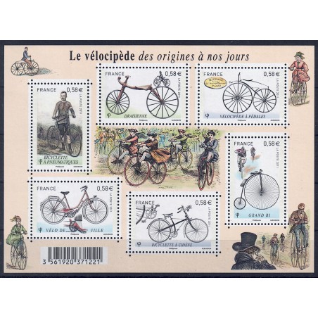 FRANCE 2011 History of the Bicycle s/s MNH**