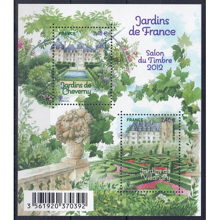FRANCIA 2011 Giardini di Francia (9ª serie) BF MNH**