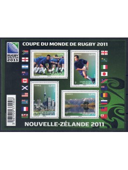 FRANCIA 2011 Mondiale di rugby BF MNH**