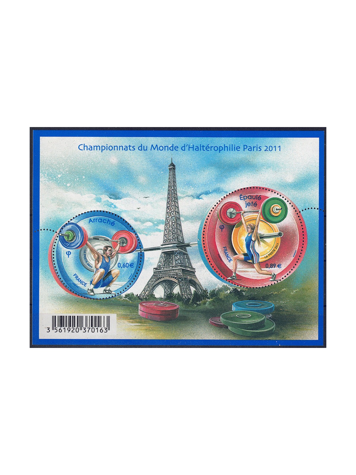 FRANCIA 2011 Sollevamento pesi BF MNH**