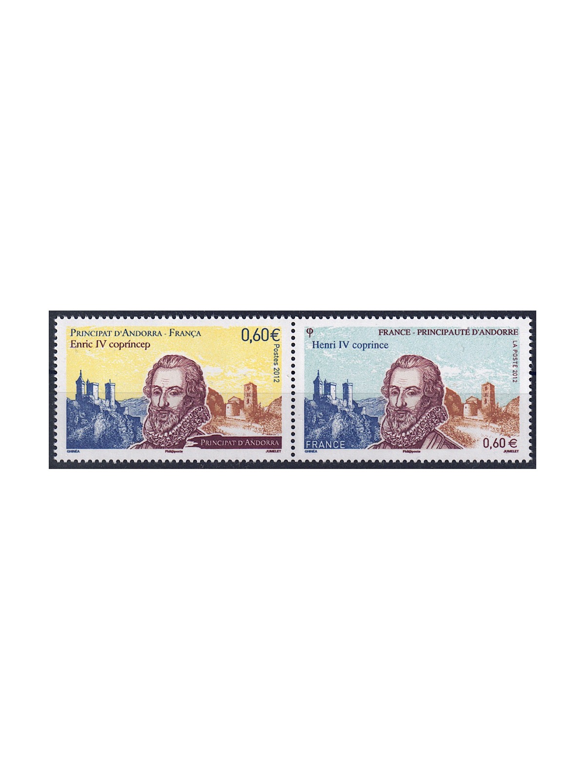 FRANCIA 2012 Re Enrico IV di Navarra 2v MNH**